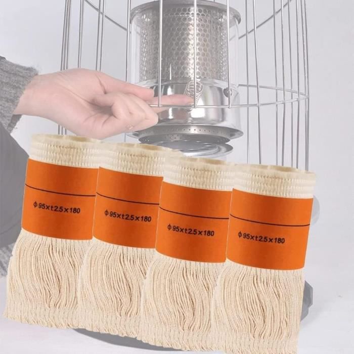 Mèche De Rechange Pour Poêle à Pétrole - Coton Et Fibre De Verre, Dimensions 85 X 2,5 X 185 Mm