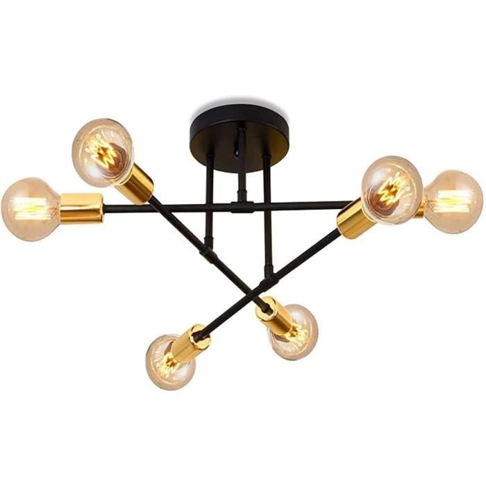 Lampe À Suspension Rétro Lampe À Suspension Créative Lustre Géométrique