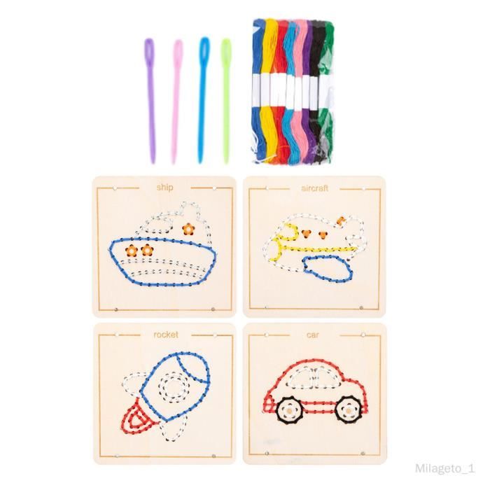 Puzzle Montessori Jouet Montessori Laçage En Bois Pour Enfants 3+ - 4 Puzzle Montessori Jouet Montessori Laçage En Bois Pour Enfants 3+ - 4
