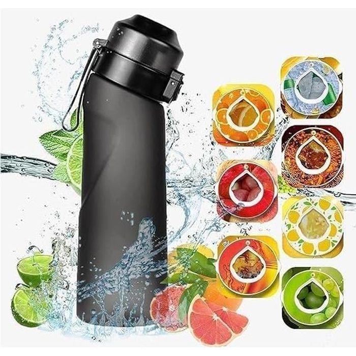 Gourde Air Up Bouteille d'eau parfumée fruits 7 Dosettes de saveur Pods  Saveur [sans BPA] avec Paille 650ML Gris - Cdiscount Sport
