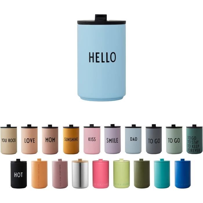 Mug Thermique Bodum Travel, Double Paroi Inox, 350 Ml, Argent/noir