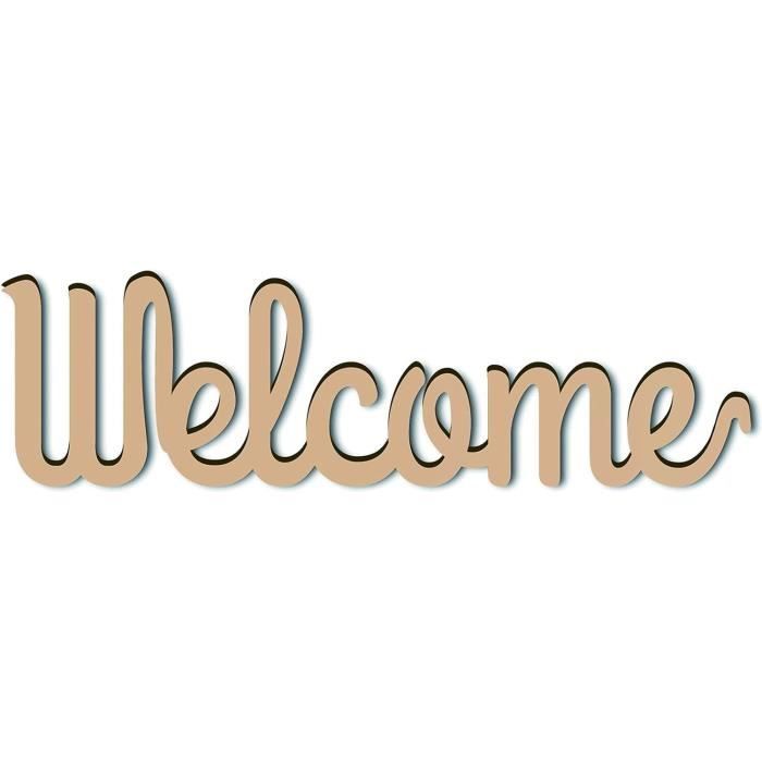 IMIKEYA Plaque De Bienvenue En Bois Veuillez Vous Asseoir