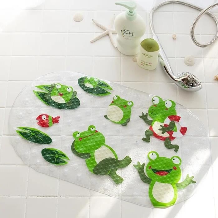 Tapis De Bain Antidérapant En Silicone – Motif Animaux – 42x25 Cm Ou 58x34 Cm – Ventouses – Sécurité Enfant – Facile à Nettoyer - 8