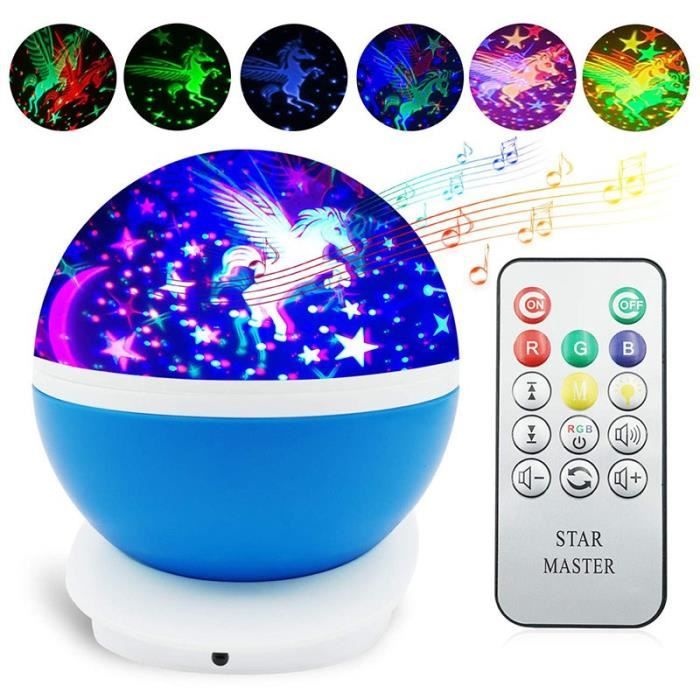 Bleu Veilleuse Enfants Led Projecteur Etoile Rotation 8 Motifs 8 Melodie Romantique Bleu De Rotation De Lumiere Led Cdiscount Pret A Porter