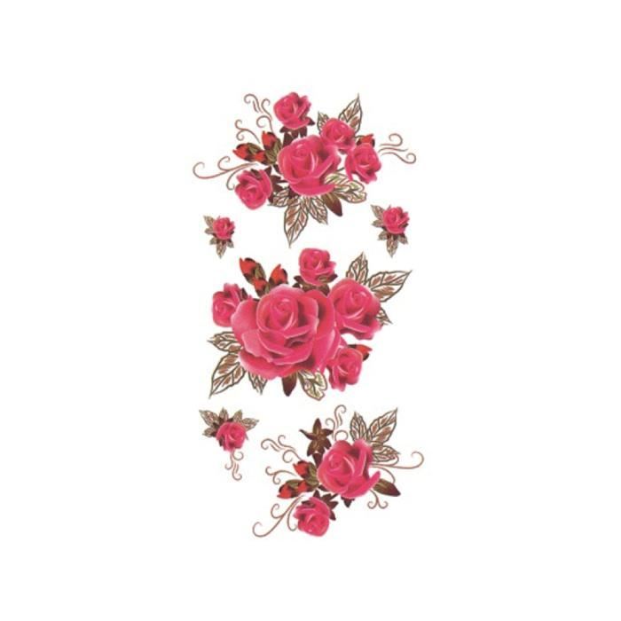 P 035 Tatouage Temporaire Ephemere Realiste Fleur Rose Dessin Achat Vente Tatoo Bijou De Corps P 035 Tatouage Temporaire Cdiscount