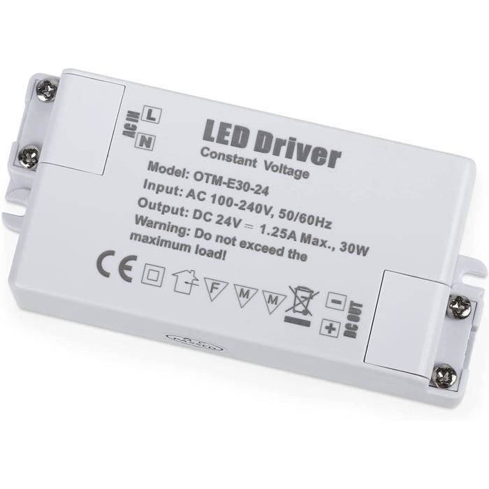 Transformateur LED Universel - Adaptateur Alimentation 4-7W, AC 90-265V, DC 12-28V - Parfait Pour Downlights Et Ampoules Tin Lantern - 8