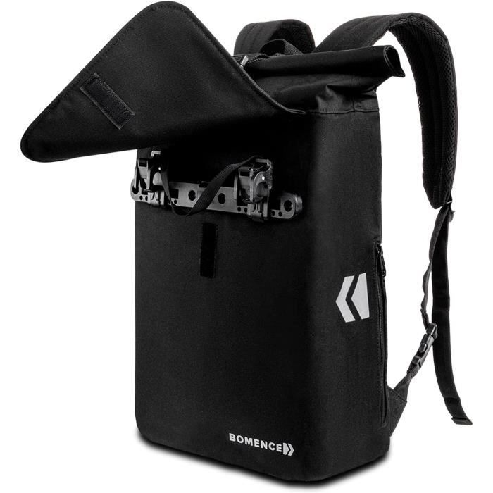 Sacoche de v?�lo pour porte bagage 2 en 1 combin?� - Sac ?� dos de v?�lo arri?�re 100 % ?�tanche et 