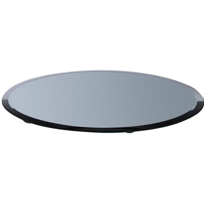 Porte Bougie Plateau Miroir Rond Babsi O 30 Cm 0 5 Cm Miroir