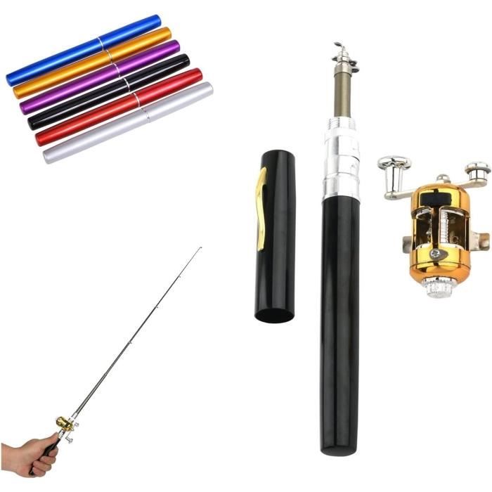 Stylo Novelty En Forme De Canne à Pêche – Gadget Fun Et Original, Neuf Sous Blister