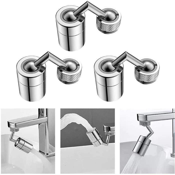 Robinet Universel M16-24 Avec Filtre Et Tête De Douche – Pulvérisateur à Air Pour Lavabo Ou Douche, Finition Chromée !