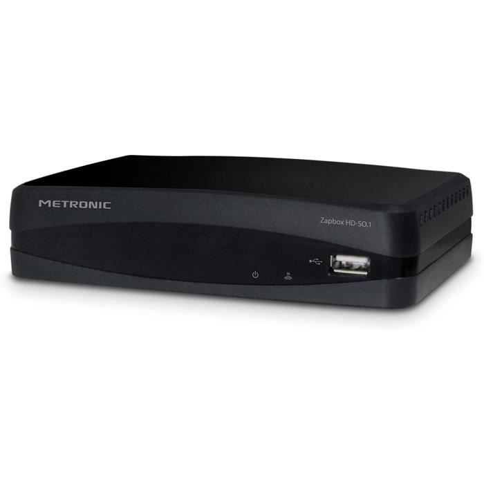 Metronic Zapbox HD-SO.1.1 Récepteur TDT-T2 HD Prise USB HDMI Péritel SPDIF Télécommande 