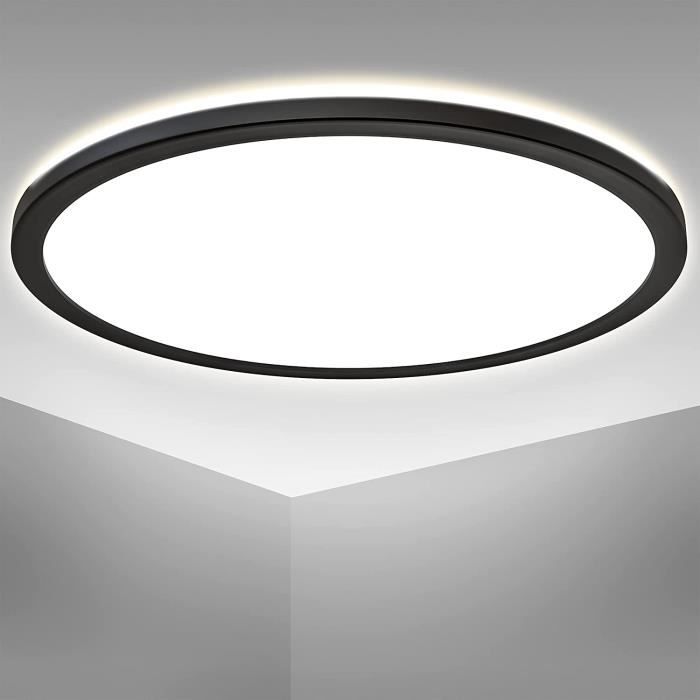 Plafonnier LED ultra plat avec rétroéclairage indirect intégré éclairage plafond 