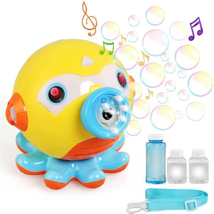 Machine à Bulles Automatique Avec Lumières Et Musique – Portable, Design Chat, Pour Enfants