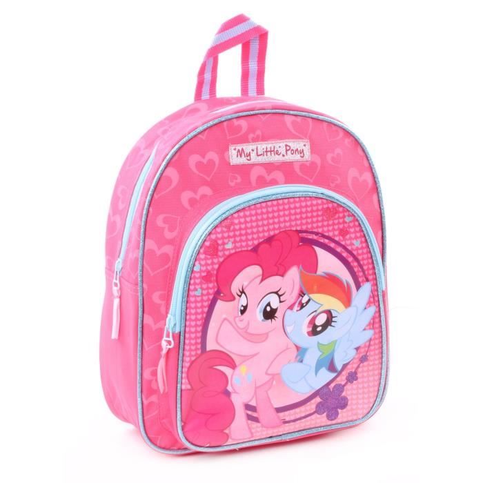 Trousse à crayons avec poche zippée et poche Velcro My Little Pony