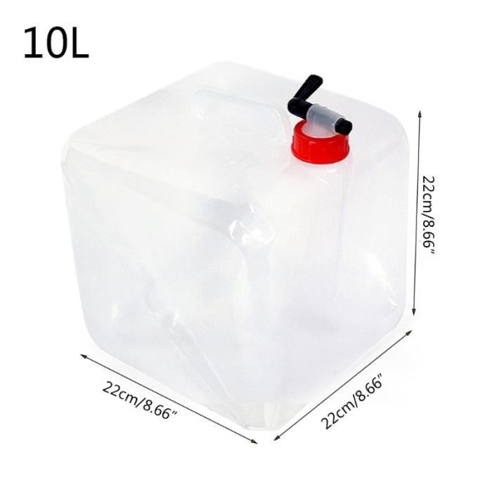 AEIMIAIDE Lot de 4 conteneurs d'eau pliables en plastique sans BPA, 5 L