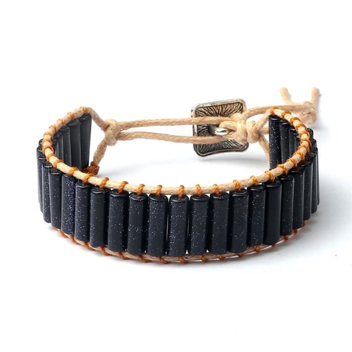 Bracelet Femme Perles & Pierres Naturelles – Style Bohème Chic – Ajustable – Cadeau Idéal Anniversaire, Fête Des Mères, Saint-Valentin