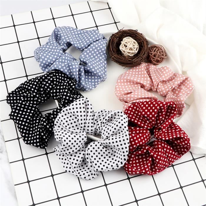 Lot De 5 Chouchous (élastiques à Cheveux) Pour Femme - Générique, Sans Marque - Neuf Sans Emballage