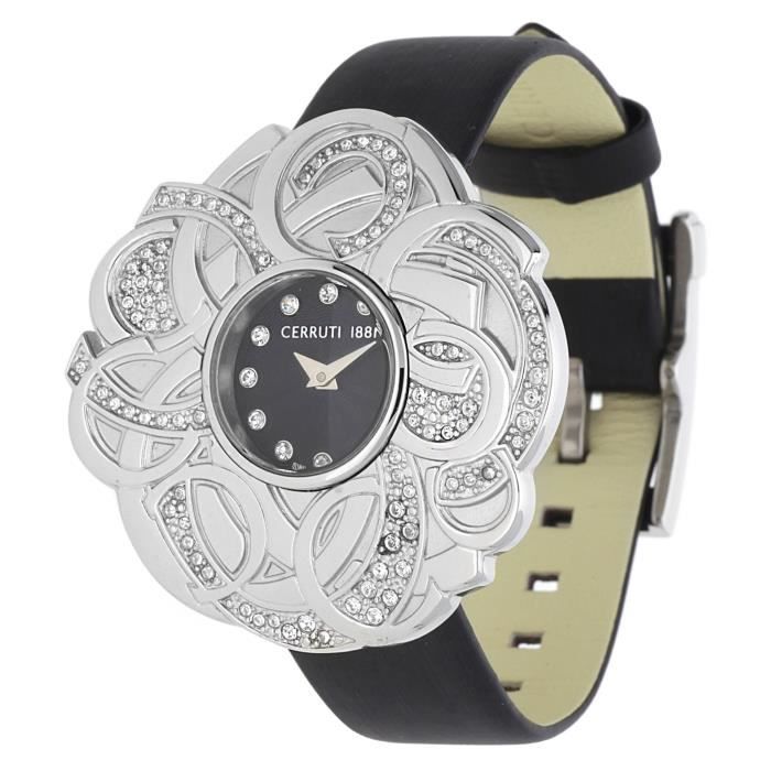 Cerruti Femmes Montre Noir CRWM041B2220