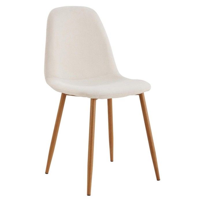 Chaise Poésie pieds métal imitation bois Chaise Poésie pieds métal imitation bois