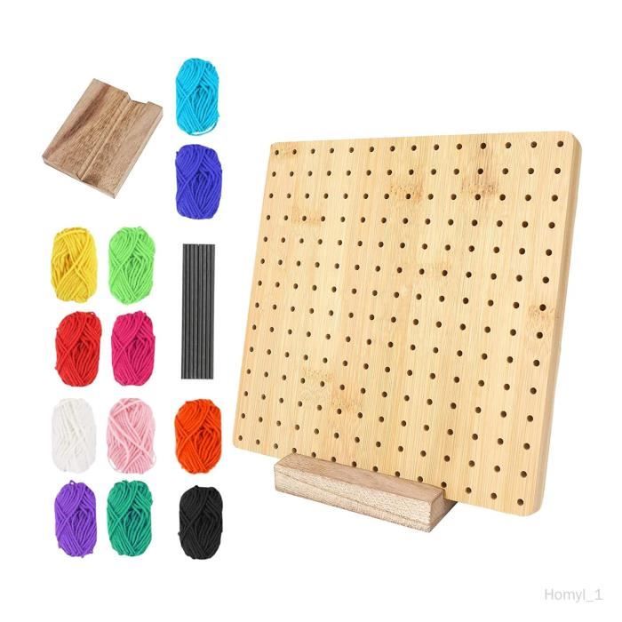 Planche de blocage au crochet Panneau perforé en bois pour crochet pour les  débutants bricolage - Cdiscount Beaux-Arts et Loisirs créatifs