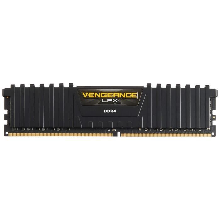 Vente Memoire PC Corsair Vengeance LPX 16Go (2x8Go) DDR4 2400MHz C14 XMP 2.0 Kit de Mémoire Haute Performance - Noir pas cher Vente Memoire PC Corsair Vengeance LPX 16Go (2x8Go) DDR4 2400MHz C14 XMP 2.0 Kit de Mémoire Haute Performance - Noir pas cher
