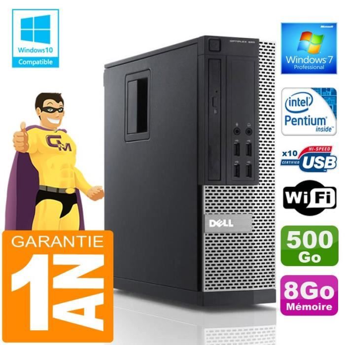 PC  990 SFF Intel G840 Ram 8Go Disque 500 Go Wifi