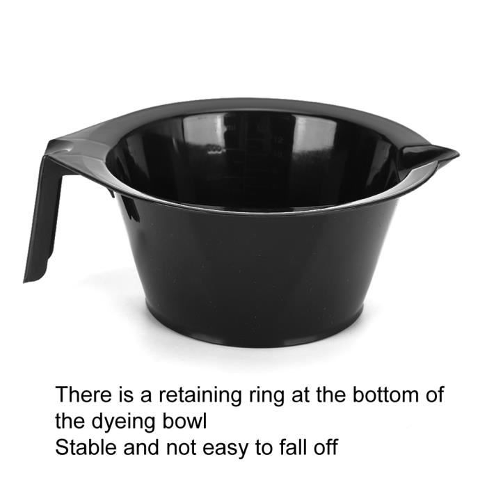 Bol Shaker Professionnel Pour Mélanger La Teinture - Noir, 14x9 Cm - Neuf