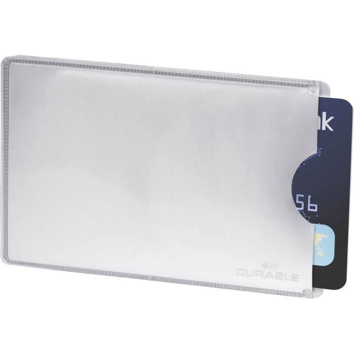 Durable etui de carte d identite RFID pochette de protection Plastique avec blindage RFIDargent 10 pc s