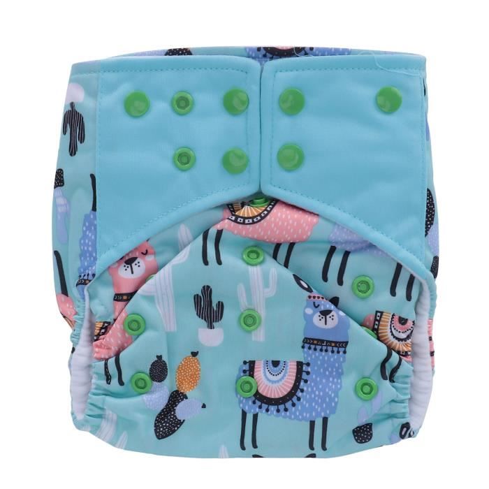 Couvre-Couche Lavable Réutilisable Pour Bébé - Taille Unique Réglable (3 à 5 Kg), En Polyuréthane Laminé - Sans Insert