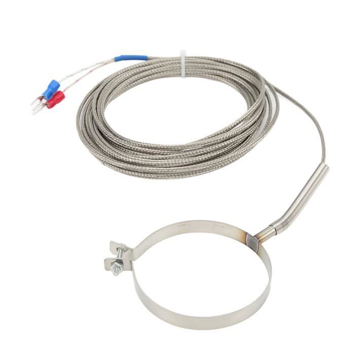 Capteur Thermocouple Type K - Sonde Inox 50mm, Filetage 3/8" NPT, Plage -100°C à +1250°C - Pour Four, Fumoir, Contrôle De Température