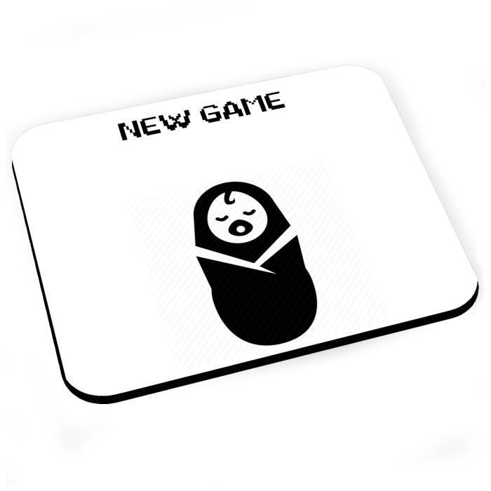Tapis De Souris New Game Bebe Jeux Video Gaming Humour Drole Cdiscount Informatique