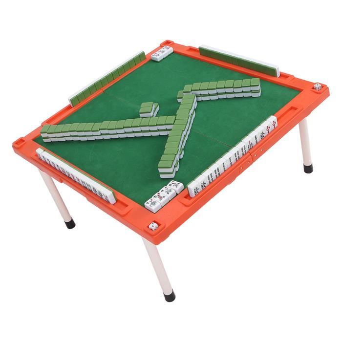 Ensemble de Jeu Mini Mahjong avec Table Pliante Mahjong Portable Ensemble de Jeu Mah Jong pour Voyage Loisirs en Famille Accessoires de Divertissement Ensemble de Jeu Mini Mahjong avec Table Pliante Mahjong Portable Ensemble de Jeu Mah Jong pour Voyage Loisirs en Famille Accessoires de Divertissement