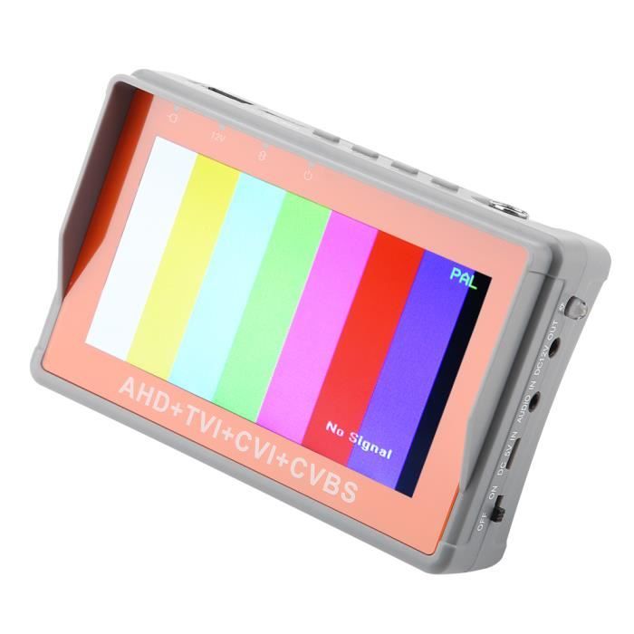 Testeur Caméra Analogique Portable 4.3'' TFT LCD - Audio/Vidéo - 12V - Pour CCTV