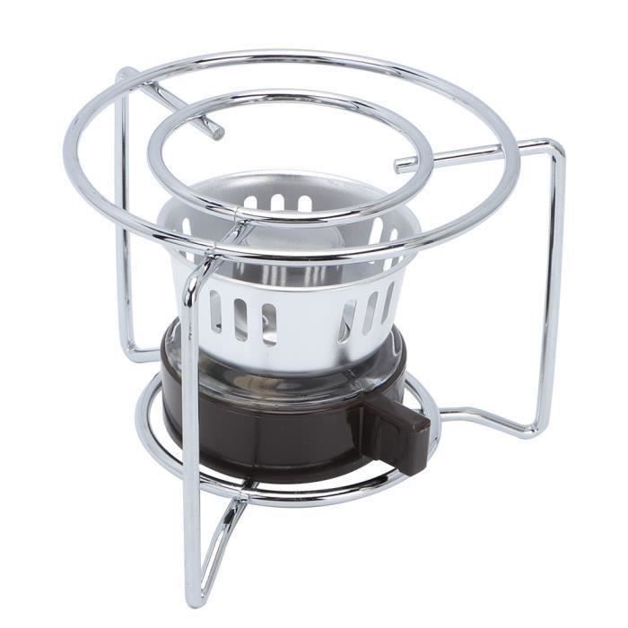 VGEBY Petit réchaud de camping Réchaud de camping portable coupe-vent vaporisable à alcool