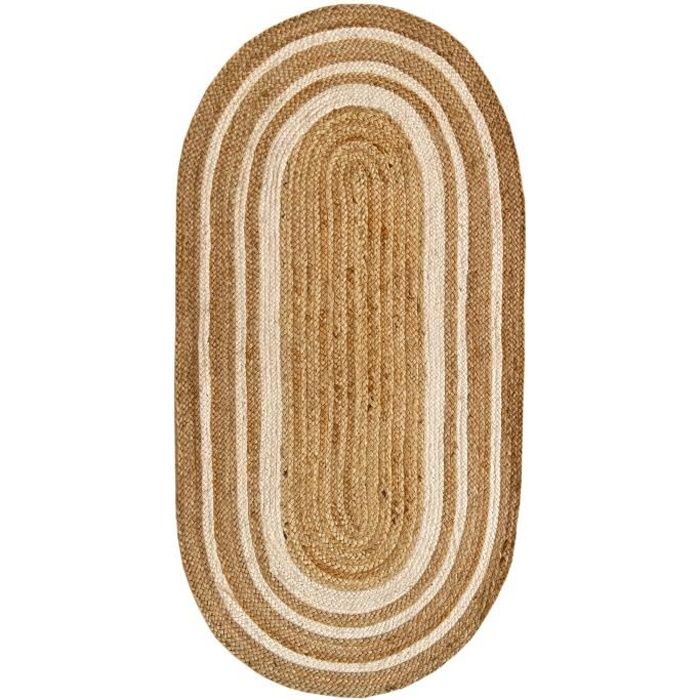 Tapis Gitans Lavables 4 Pièces Design Ovale - Neuf Avec étiquettes