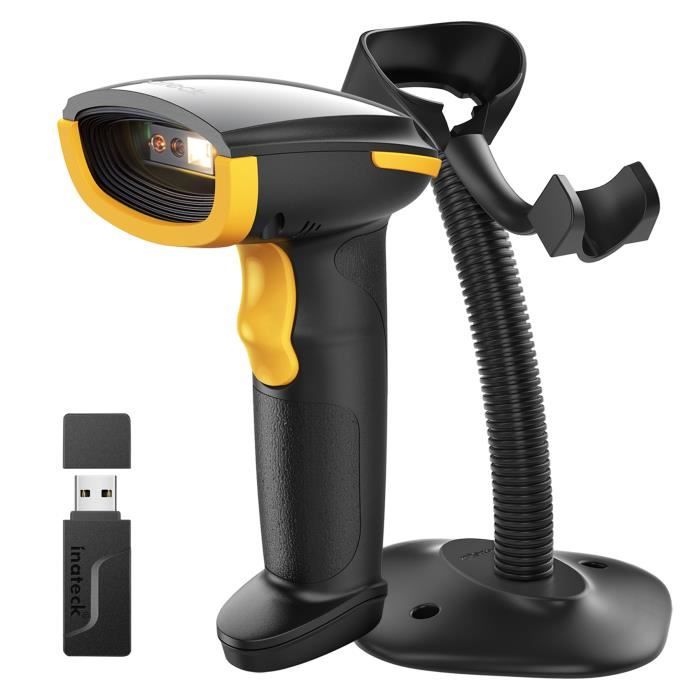 Inateck 2D Douchette Code Barre avec Support Intelligent, Lecteur Code ...