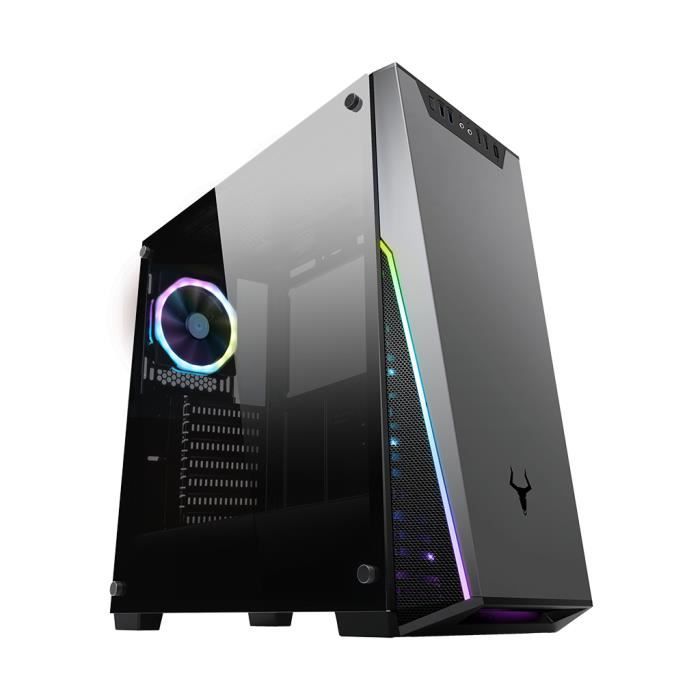 iTek T-MASK, Boîtier Midi-tour, PC, Métal,