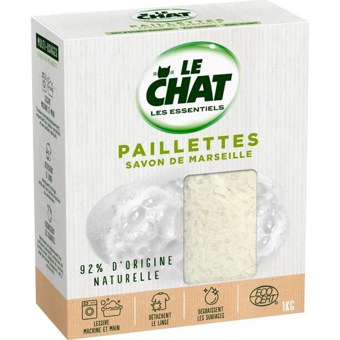 Le Chat Les Essentiels Lessive Paillettes Savon De Marseille 1 Kg Cdiscount Au Quotidien