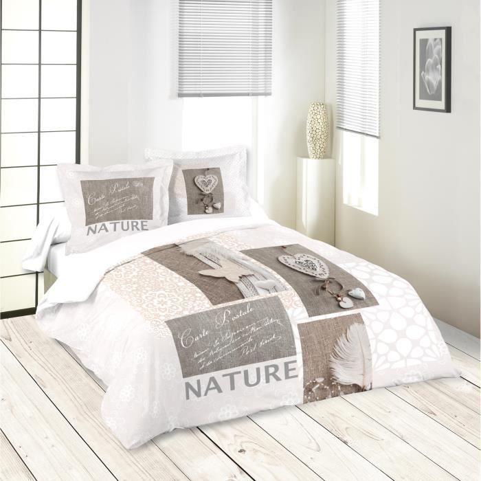 Parure de couette Microfibre ETHNO 220x240cm et 2 taies d'oreillers