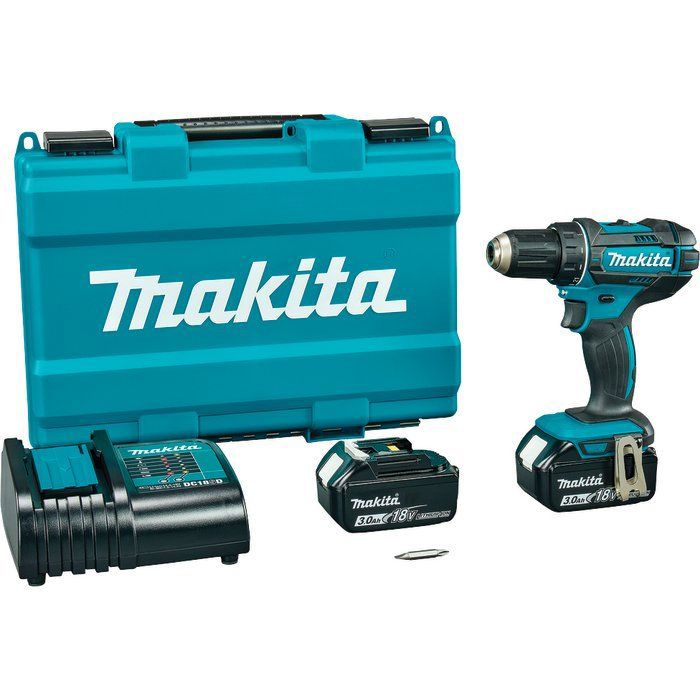 Perceuse visseuse MAKITA 18 V 3 Ah Mandrin sans clé Vitesse variable 21 réglages de couple