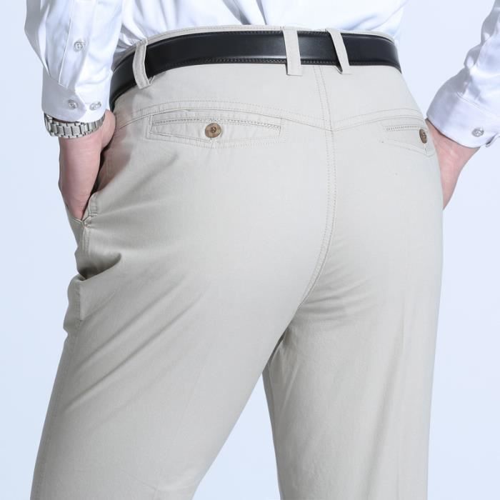 Pantalon homme sans repassage clearance