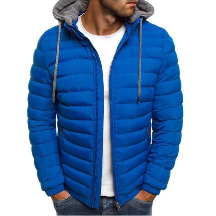 Doudoune Blouson Homme Hiver Chaud Manteau pais Veste Moto