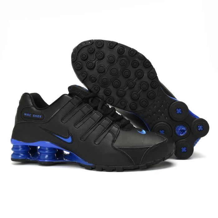 Chaussures de Running Nike SHox NZ 2 Homme Bleu noir Lacets Synthetique Noir Plat Adulte Bleu noir Cdiscount Chaussures