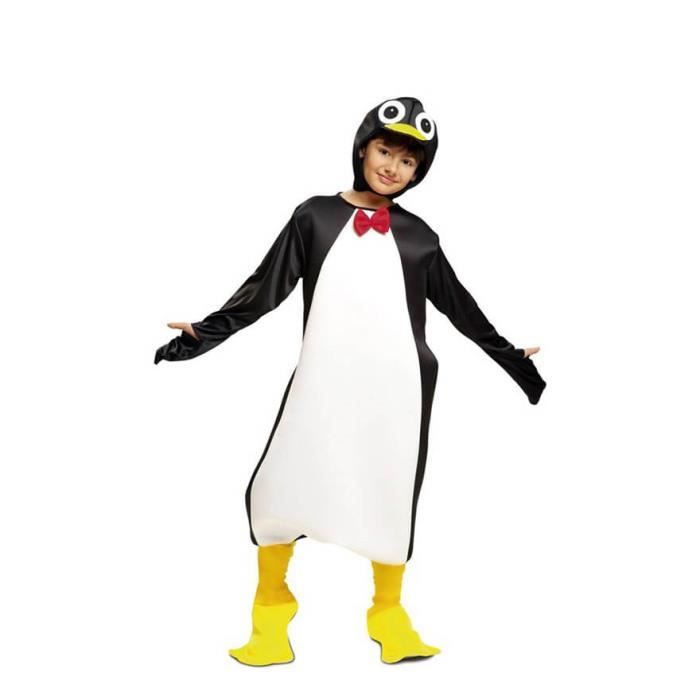 Déguisement Pingouin Garçon - Combinaison, Pantalon, Cagoule - Multicolore - Extérieur