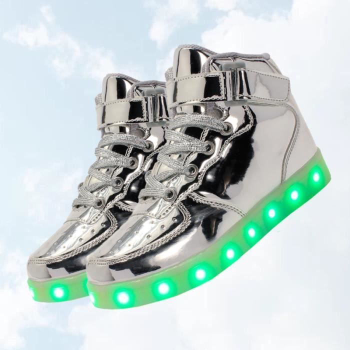 yunhou Enfant Garçons Filles LED Chaussures Unisexe Chaussures de Sport Lumineux Net Tout-Petits Sport Chaussures Premières Chaussures 