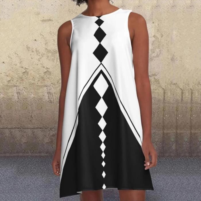 Robe trapeze cheap sans manche