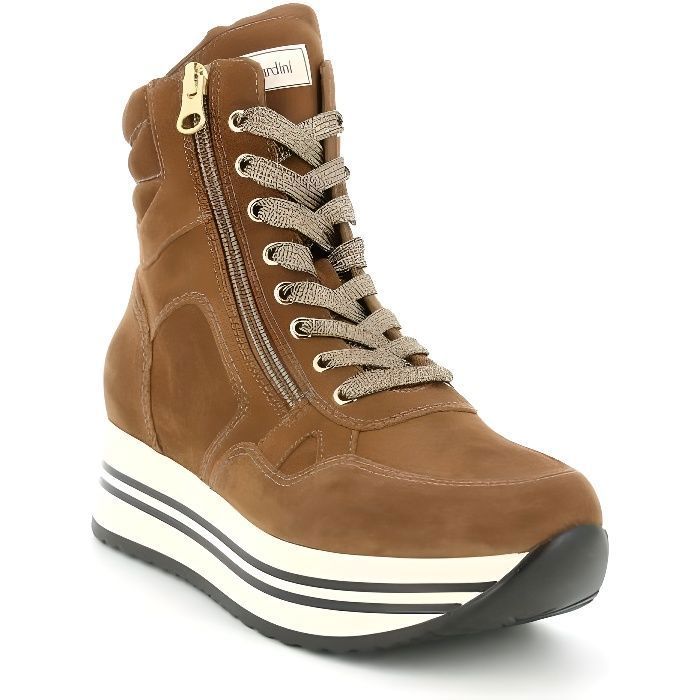 Bottes en cuir NERO GIARDINI I116936D 339 pour femme Marron