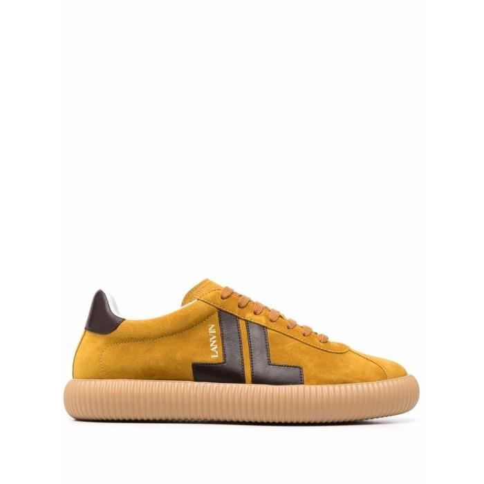 LANVIN HOMME FMSKLS00SUNAH218964 JAUNE CUIR BASKETS Jaune - Cdiscount  Chaussures