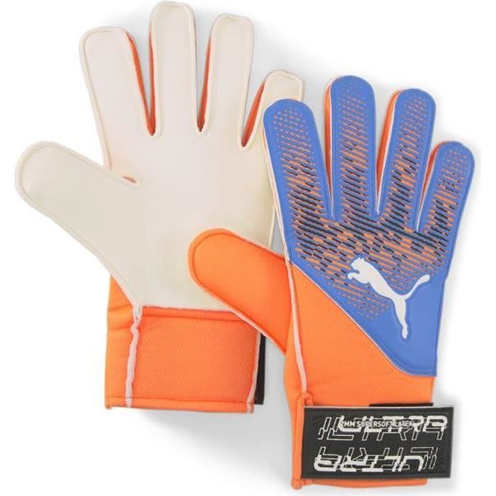 Gants de gardien Puma Ultra Grip 4 - ultra orange/bleu azur - Taille 4
