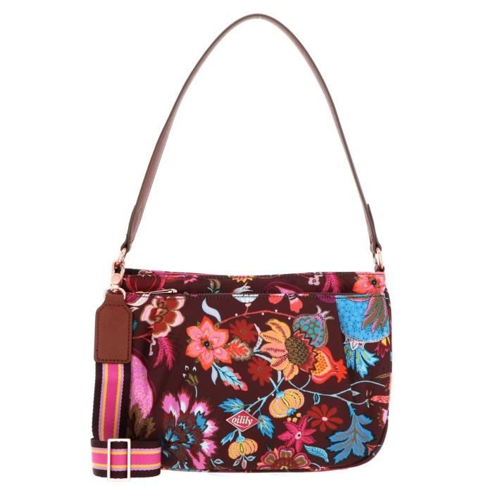 Oilily Sac à épaule bandoulière cuivré orange néon pour femme - Biotope Shoulder Bag Sand Beach